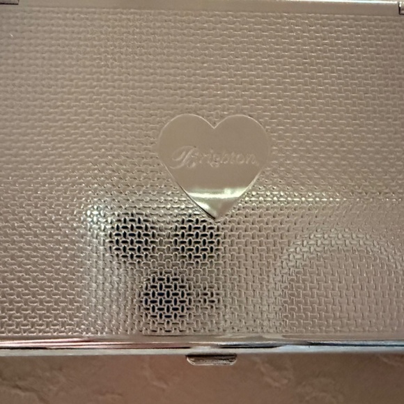 NEW BRIGHTON Card Holder-Red Leather & Silver- LOVE Heart - Picture 4 of 4